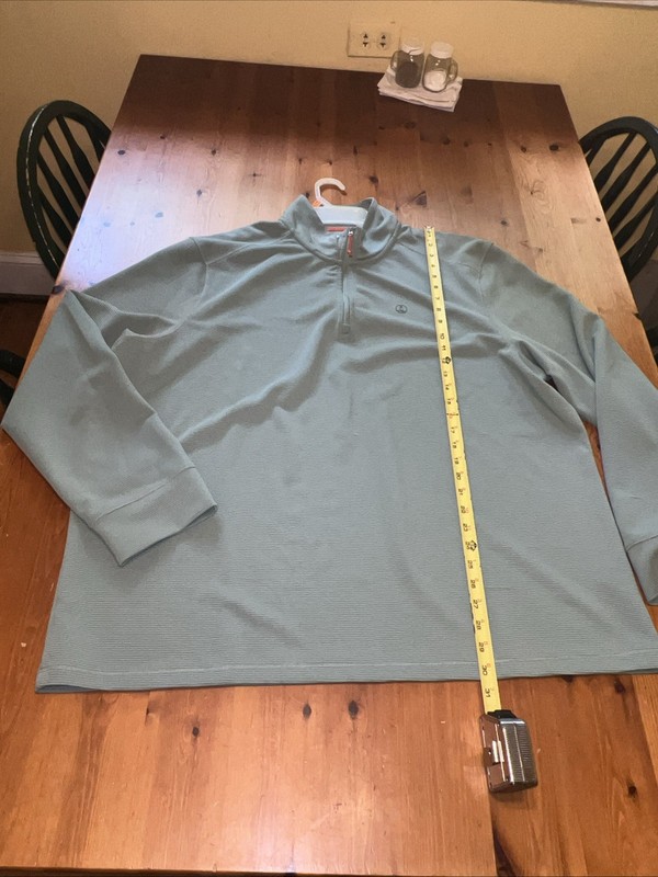 Lands’ End Men’s Size XXL Sage Greek Ribbed Long Sleeve Pullover
