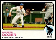 2022 Hunter Dozier Topps Heritage Baseball #305 Kansas City Royals