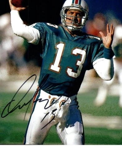 Dan Marino Autographed 8x10 Photo Football Player Quarterback NFL Miami Dolphins