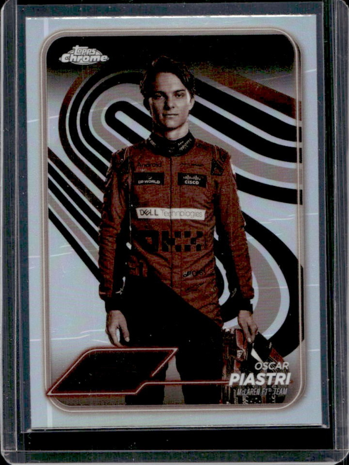 2024 Topps Chrome F1 Oscar Piastri Sepia Refractor F1 Driver #8