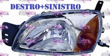 COPPIA FARI FANALE PROIETTORE DX+SX H4 CON MOTORE ELETT FORD FIESTA 99>02