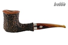 BREBBIA Naif 7013 Rustica Marrone | Handmade Italy | Pfeife Pipe 9mm Filter