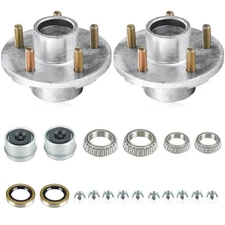 AEagle 2 Sets 5 on 4.5" Bolt Circle Hot-Galvanized Idler Hub Kits for 3,500lb...