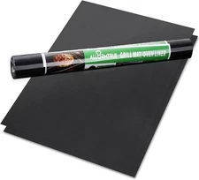 Oven Liners for Bottom of Oven, Mat, 15.75" X 23.62", 2 Package, Black 