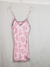 Wild Fable Dress M Pink Floral Lace Trim Slip Lingerie Feminine Etheral Casual