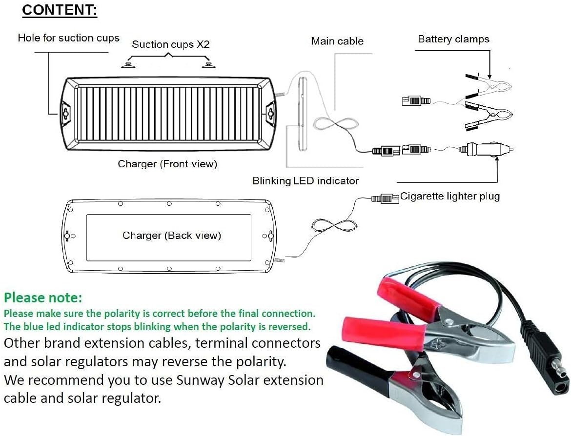 cigarette lighter solar battery charger High Efficiency 12V Solar Trickle Charger with Cigarette Lighter Plug  Accessory