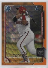 2015 Bowman Chrome Prospects Orange Wave Refractor Yasmany Tomas #BCP25 18kx