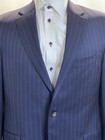 Jack Victor Exclusive Collection Sports Coat Blazer 42L 100% Wool Blue Stripe — photo 4