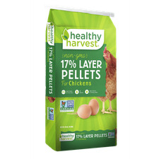 Healthy Harvest Non-GMO Natural Chicken Feed Pellets for Laying Hens, 40 lb Bag