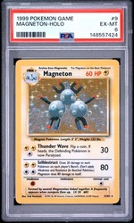 Magneton 9/102 Holo Rare Base Set Unlimited Pokemon TCG