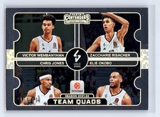 LDLC Asvel 2025-26 Contenders EuroLeague #16 Team Quads #/199 Wembanyama