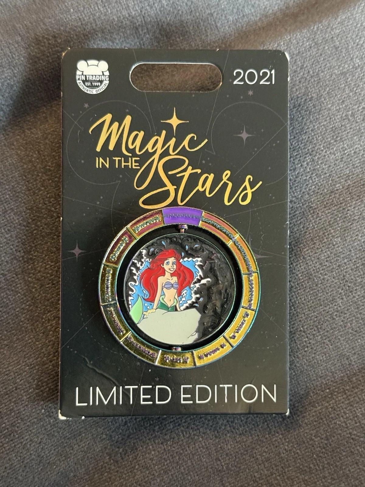 Disney Parks Ariel The Little Mermaid Aquarius 2021 Magic in the Stars LE Pin