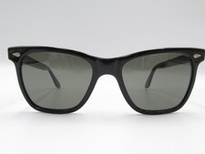 AMERICAL OPTICAL TRUE COLOR SARATOGA CN 25T-49 VINTAGE BLACK SUNGLASSES J54