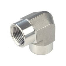 HFS R 1/2" NPT Female 90 Degree Elbow Stainless Steel 304 FORGED Pipe Fitting