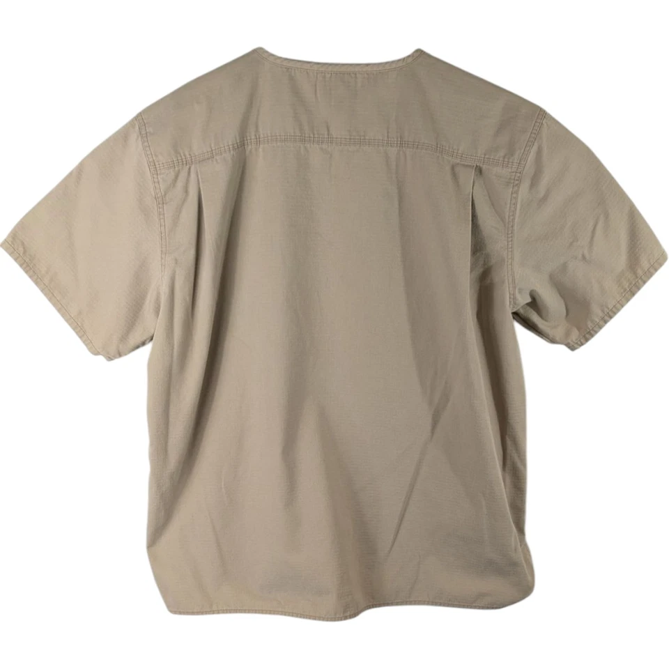 Blusa Médica Carhartt Para Hombre Talla XL Beige Manga Corta Desgarro Foto 2 de 4