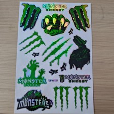 Monster Energy Decal Sticker Universal Fit Helmet Drift Rally Garage Motorcycle Monster Energy Decal Sticker Universal Fit Helmet Drift Rally Garage Motorcycle
