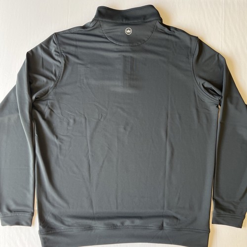 Peter Millar Crown Sport Perth Performance 1/4 Zip Pullover Men's M Black NWT - Picture 7 of 9