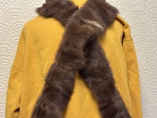 Vintage Brown Real Mink Fur Collar + Scarf Wrap Stole Shawls and Other   JOBLOT