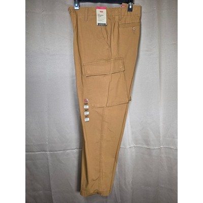 Levi's XX Cargo Taper Pants Mens 36x30 Stretch Khaki Brown, NWT