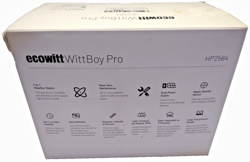Ecowitt Wittboy Pro HP2564 7 in 1 Weather Station with Display Console - Picture 12 of 13