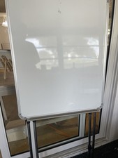 White Dry Erase Board with Stand for Office, Classroom, Home