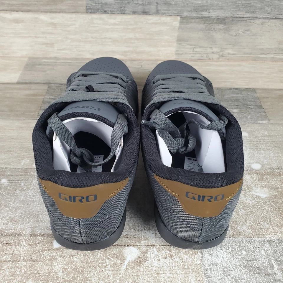 GIRO DEED MTB Hombres Zapatos de Ciclismo Talla 9.5 Cuero Negro Con Cordones Zapatillas bajas Foto 3 de 4