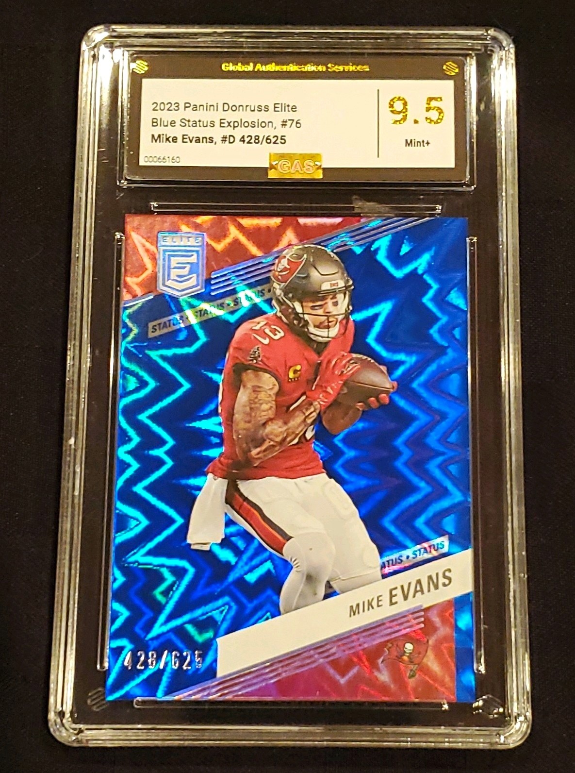 Panini 2023 Donruss Elite Mike Evans #76 Status Explosion /625 CGC Bucs