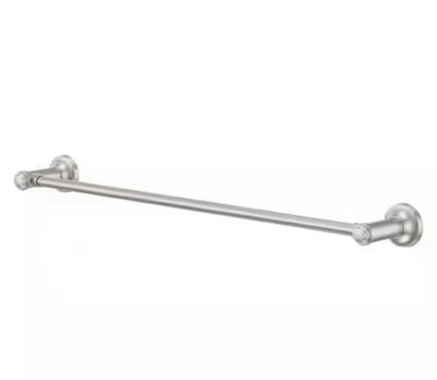 Pfister Briscoe 18'' Wall Mounted Single Towel Bar in Spot Defense Brushed Nickel