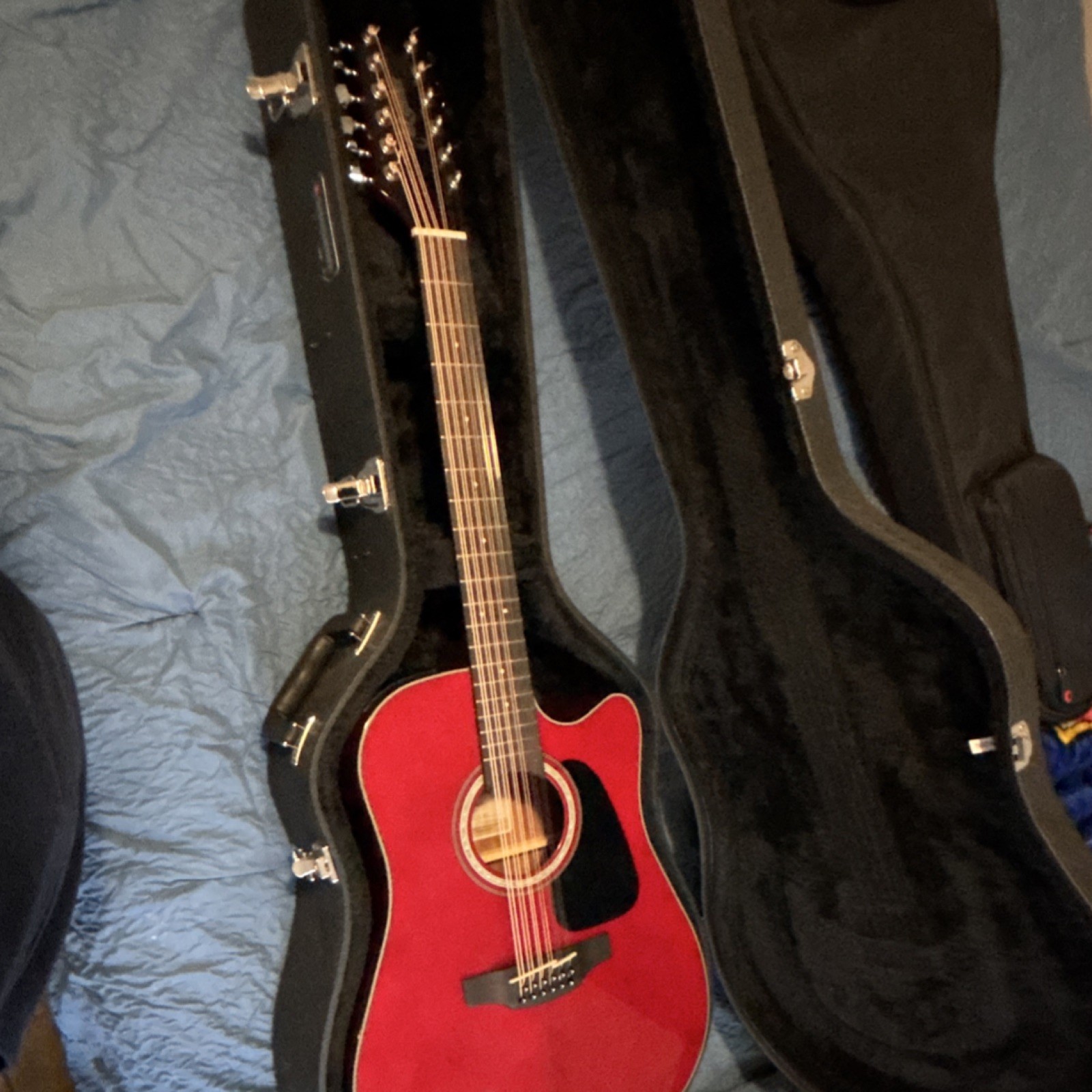 Takamine G Series GD30CE-12 WR 12-String Acoustic-Electric Guitar Red w/ Case