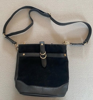 OASIS TASCHE SCHWARZ EIMER DAMEN CROSSBODY SCHULTER REISSVERSCHLUSS SCHNALLE RIEMEN