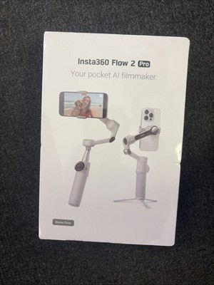 Insta360 Flow 2 Pro 3-Axis AI Smartphone Gimbal Stabilizer Stone Gray NEW