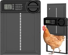 Automatic Chicken Coop Door, Battery Powered Electric Chicken Coop Door with ...