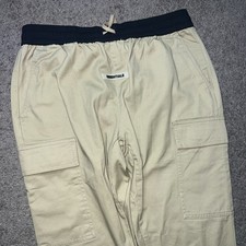 FEAR OF GOD FOG ESSENTIALS RELAXED TROUSER LOUNGE PANTS BIEGE SIZE M