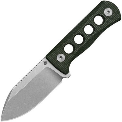 QSP Canary Neck Knife Green Micarta Handle