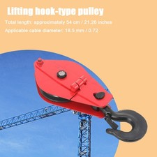 5 Tonnen Einradhebekraftwagen Forstseil Forstseilwinde Riemenscheibe mit Haken