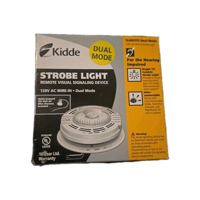 Kidde SL177i Hardwire Inter-Connectable 120V Auxiliary Device-Strobe Light Bin14