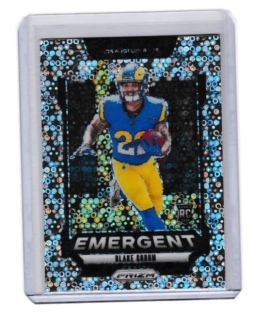 2024 Panini Prizm No Huddle Emergent Disco Prizm Blake Corum RC 10