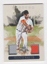 2017 DIAMOND KINGS BASEBALL DK MATERIALS DUAL JERSEY FRANCIS MARTES ASTROS