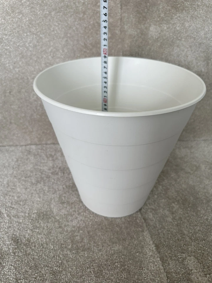 Poubelle ronde blanche 10L | Design moderne - Photo 3/4