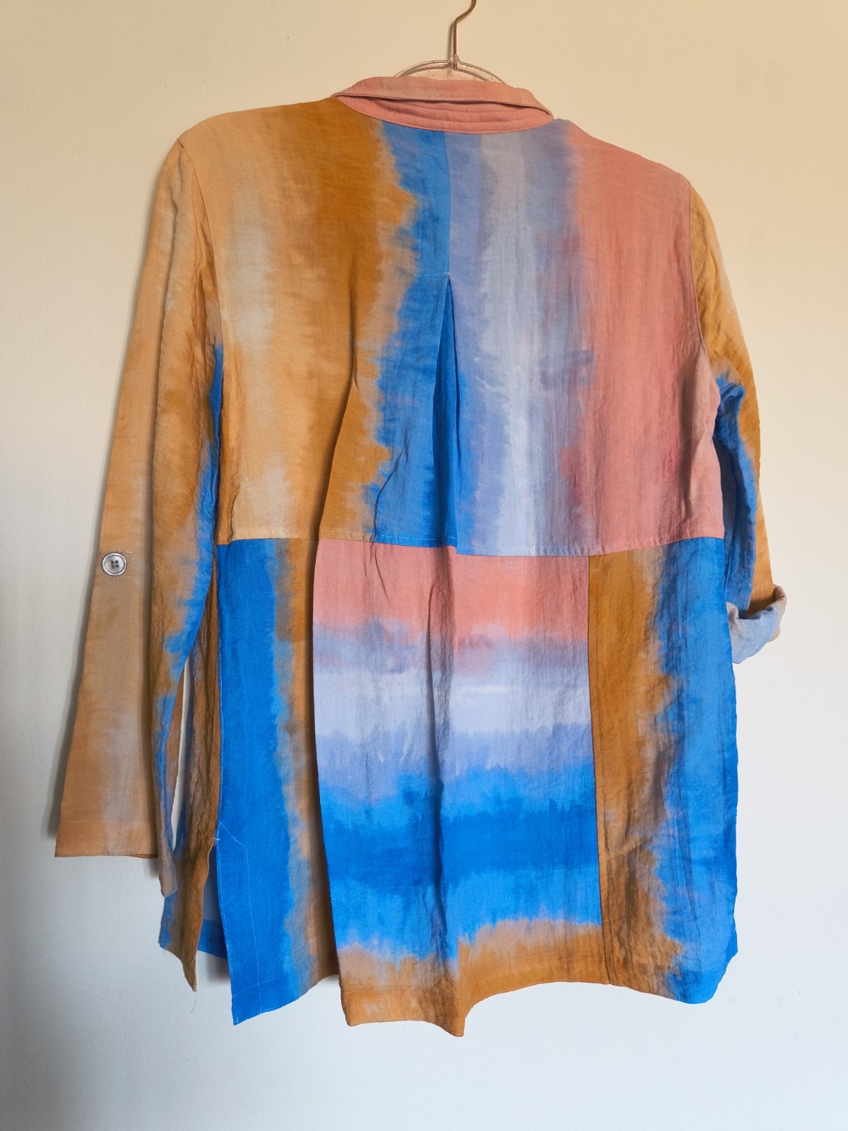 John Mark Women's S Top Tunic Patchwork Artsy Dye… - image 3