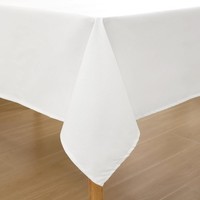 Tischdecke Abwaschbar Leinenoptik Wasserabweisend 100 X 140 Cm Weiß FüR