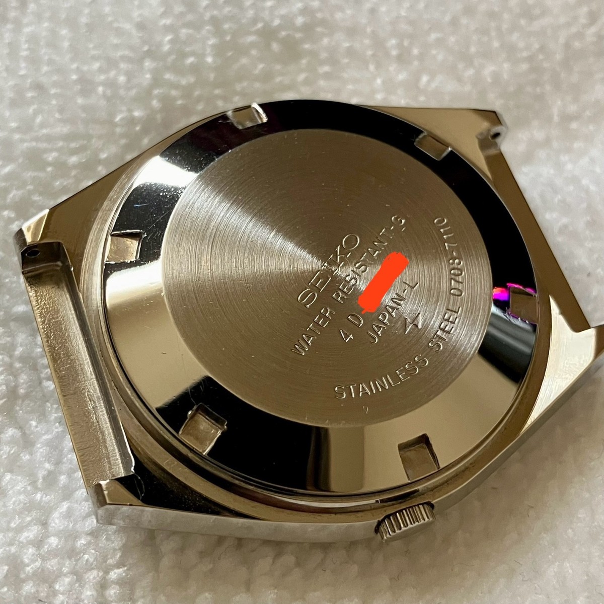 Seiko Elnix 0703-7110 Blue Electronic Transistorized Watch - New