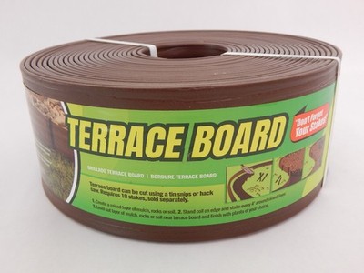 Master Mark 94340 Brown Edge Terrace Board Landscape Edging 4'' W in. x 40' L ft.