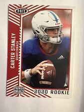 2020 Sage Hit Premier Draft Carter Stanley RC Kansas Quarterback Red Parallel #3