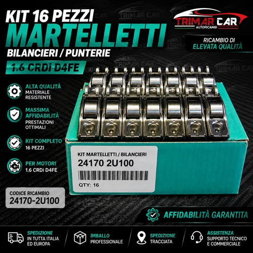 Kia Hyundai Kit 16 Hammers Balance Aiming Engine 1.6CRD D4FE 241702U100