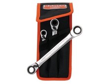 Bahco BAHS4RM3T S4RM Series Reversible Ratchet Spanner/Wrench Set 3 Piece