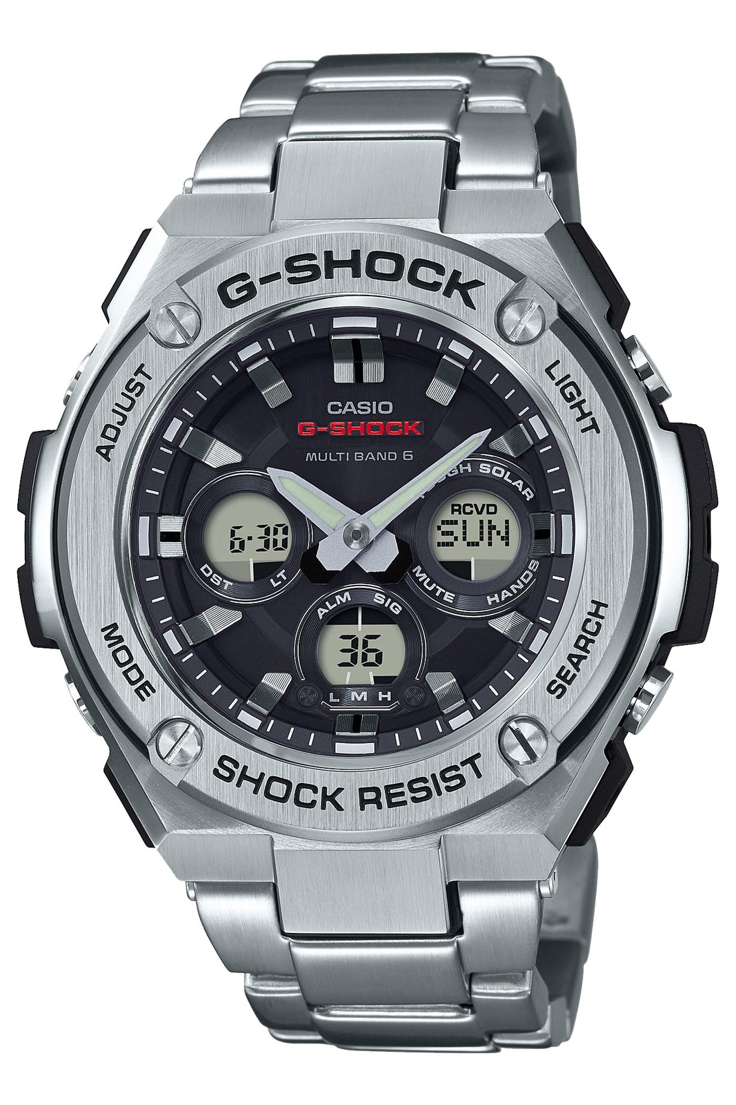 Casio G-Shock G-STEEL Reloj Solar Radiocontrolado Hombre Plateado