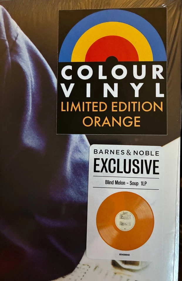 Blind Melon Soup SEALED LP Record Barnes and Noble Orange Vinyl - Image 2 of 4