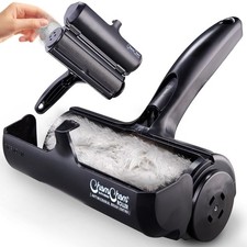ChomChom Roller Pet Hair Remover - Original Size Reusable Lint Roller Black