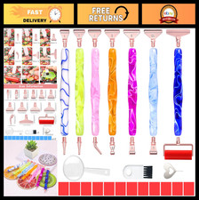 Ergonomic Diamond Painting Pen Kit with Metal Tips, Bead Dot Tools & Accessories